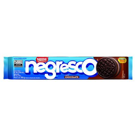 Biscoito nestle negresco recheado chocolate 90 gr