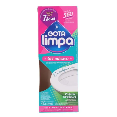 Desodorizador Gota Limpa gel adesivo eucalipto 41g