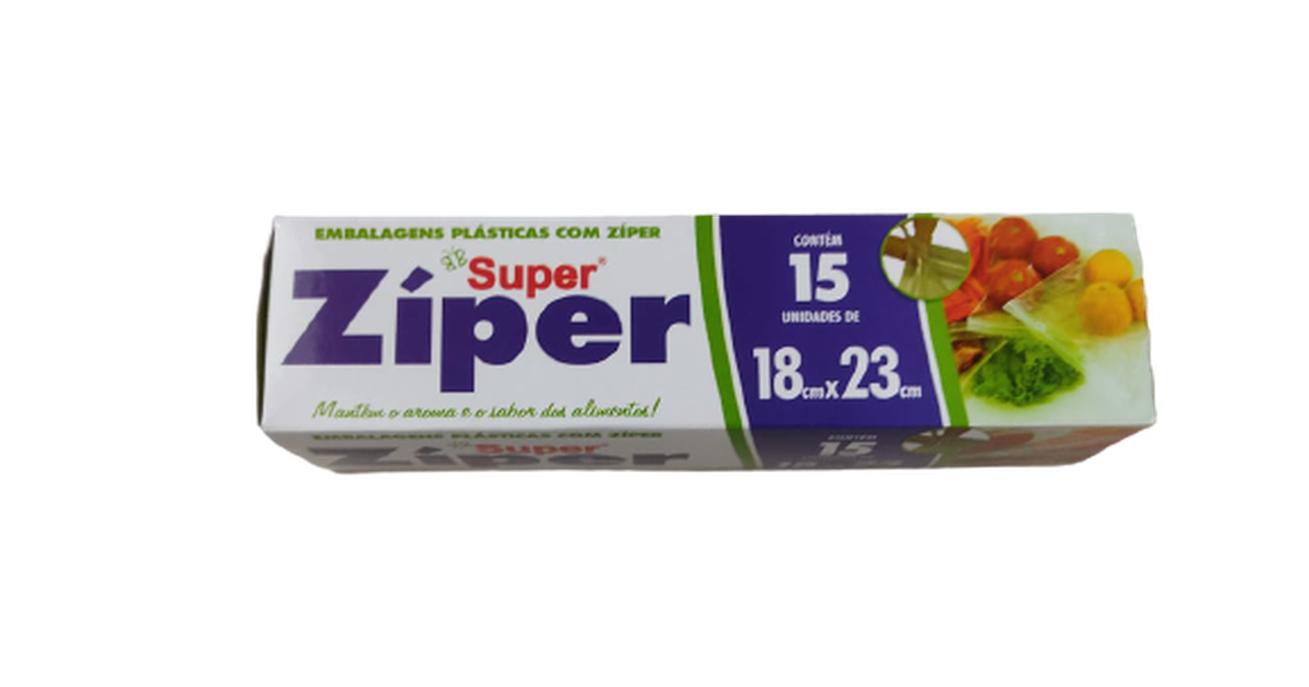 Saco super ziper cx 18x23