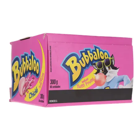 Chicle Bubbaloo Tutti Frutti 60 Unidades 5g 360-24