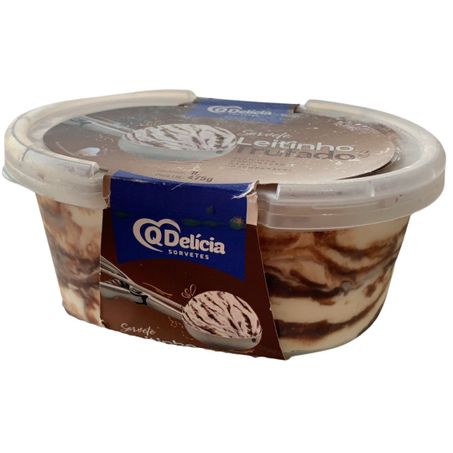 Sorvete qdelicia 1l leitinho trufado un