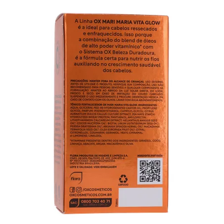 Tônico Capilar Fortalecedor Mari Maria Ox Vita Glow Frasco com 30Ml 360-17