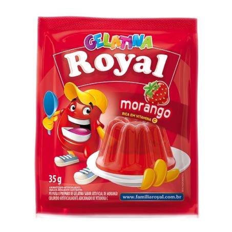 GELATINA ROYAL 25G MORANGO