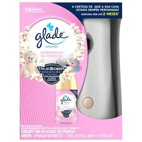 Aparelho Desodorizador Automatic Spray Aparelho  Refil Lembranças de Infância Glade 269Ml