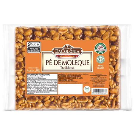 Pé de Moleque Dacolonia Tradicional 200g