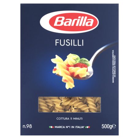 MACARRÃO DE SÊMOLA GRANO DURO FUSILLI 98 BARILLA
