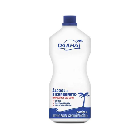 ÁLCOOL LÍQUIDO + BICARBONATO 1L DA ILHA