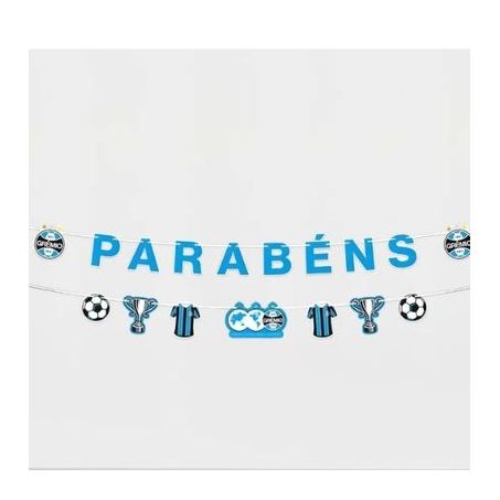 Faixa Decorativa Temática Grêmio Parabéns Regina