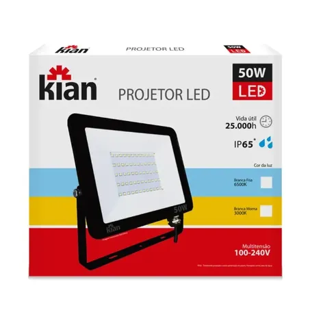 LAMPADA REFLETOR KIAN LED 50W 6,5K