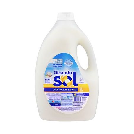 Lava Roupa Líquido de Coco Girando Solitros 5LT