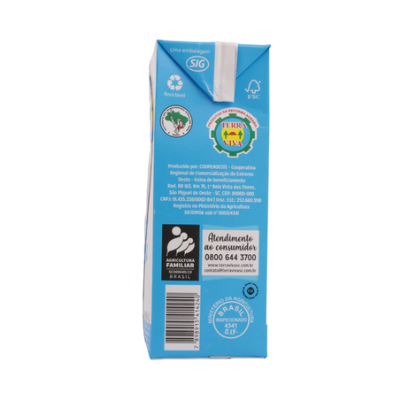 LEITE LONGA VIDA TERRA VIVA SEMIDESNATADO 1L 360-44