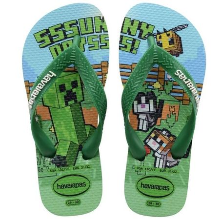 Havaianas kids minecraft verde patria 25/26