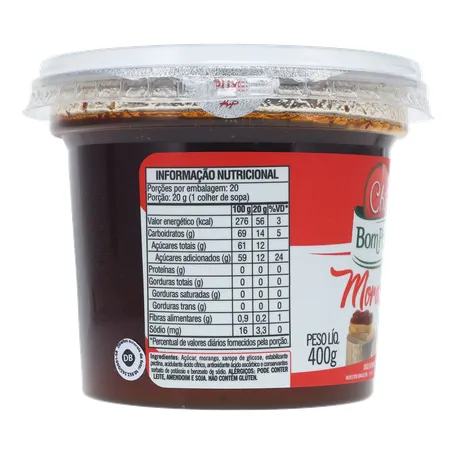 DOCE CREMOSO BOM PRINCÍPIO MORANGO POTE 400G 360-28
