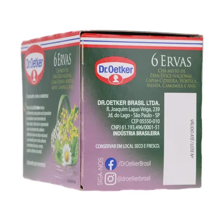 Cha Dr Oetker 6 Ervas C/10 Sachês 360-25