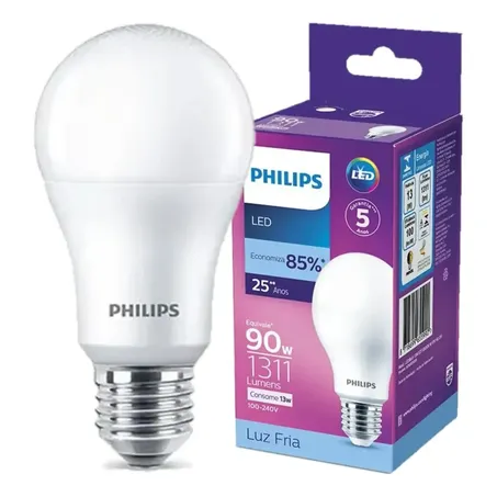 Lampada philips led 13w luz branca