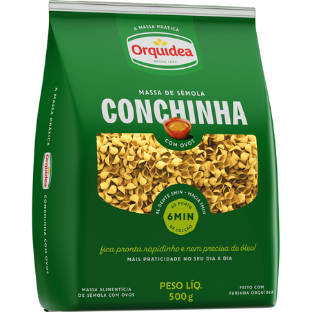 MASSA COM OVOS ORQUIDEA CONCHINHA 500G