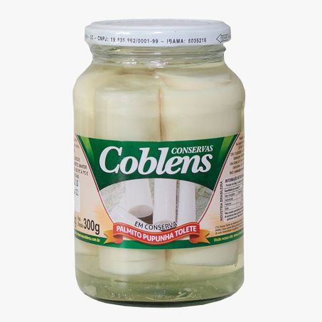 Palmito pupunha tolete coblens 300g