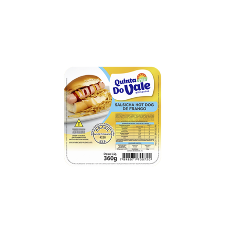SALSICHA Q DO VALE 360G  FRANGO