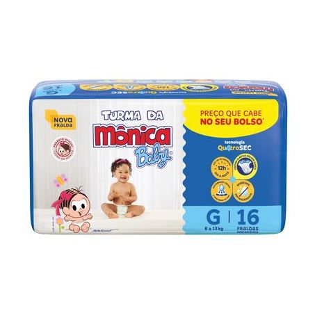 FRALDA T. MONICA BABY G C/16