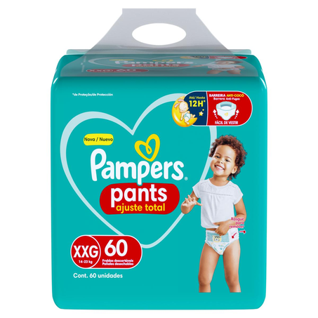 Fralda Pampers Pants Top Tam. XXG - Com 60 Fraldas