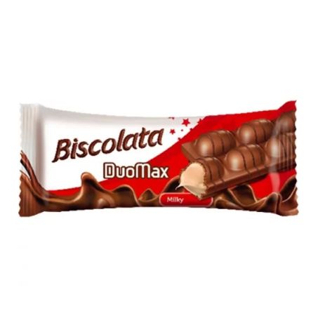 Biscoito wafer biscolata duo max creme de avela tria 44g