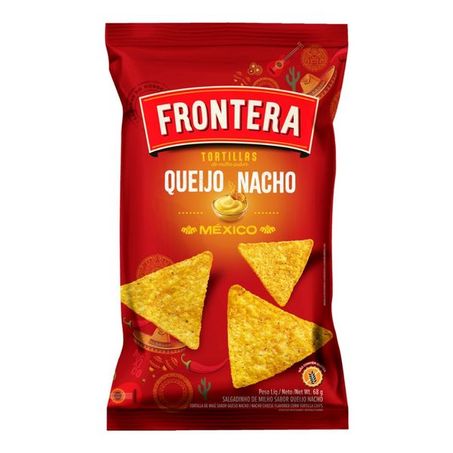 Tortilla De Milho Chips Queijo Nacho Frontera 68g