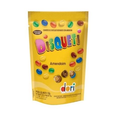 Confeito dori disqueti amendoim 150g