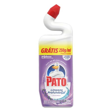 DESINFETANTE USO GERAL GEL LAVANDA PATO LIMPEZA PROFUNDA GRÁTIS 250G/ML