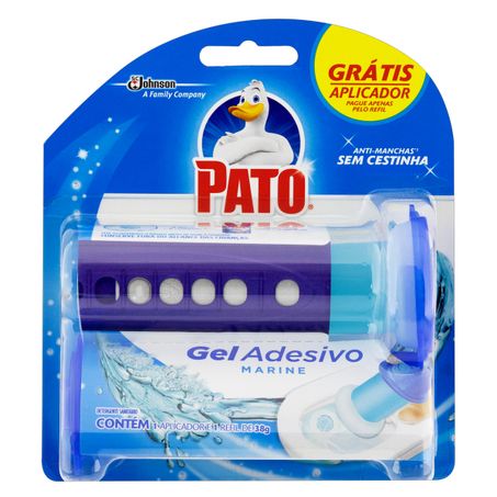 DETERGENTE SANITÁRIO GEL ADESIVO MARINE PATO GRÁTIS APLICADOR