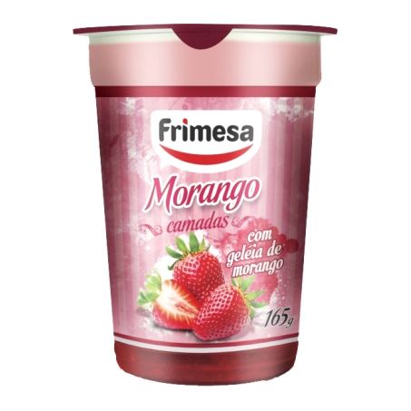 IOGURTE FRIMESA BICAMADAS 165G MORANGO