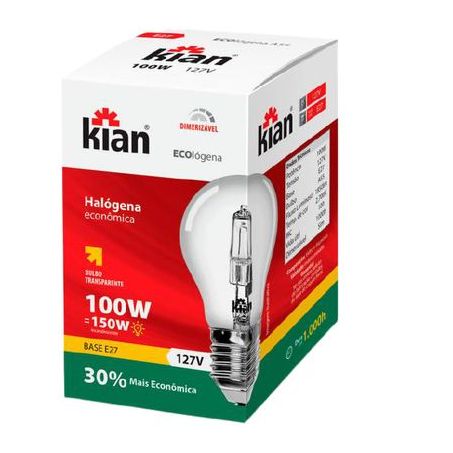 LAMPADA KIAN HALOGENIA E27 220/100W               
