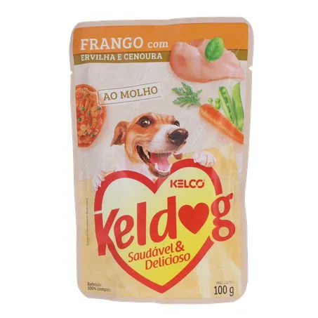 ALIMENTO PARA CÃES KELDOG FRANGO/ERVILHA/CENOURA SACHÊ 100G 360-1