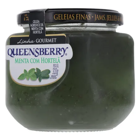 Geleia Agridoce Queensberry Menta com Hortelã Pote de Vidro 320gr 360-4