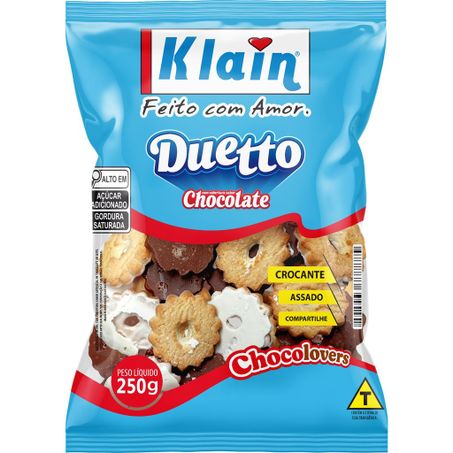 BISCOITO KLAIN DUETTO PACOTE 250G