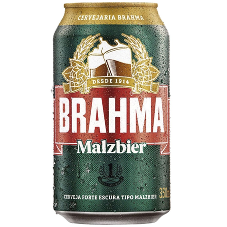 Cerveja lata 350ml brahma malzbier