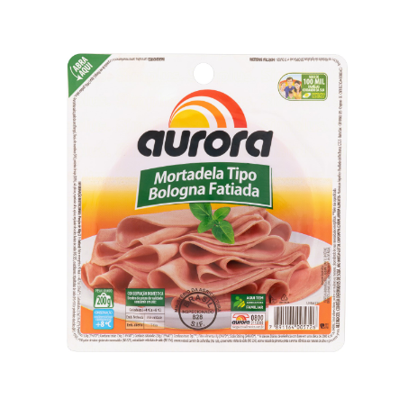 MORTADELA BOLOGNA FATIADA AURORA