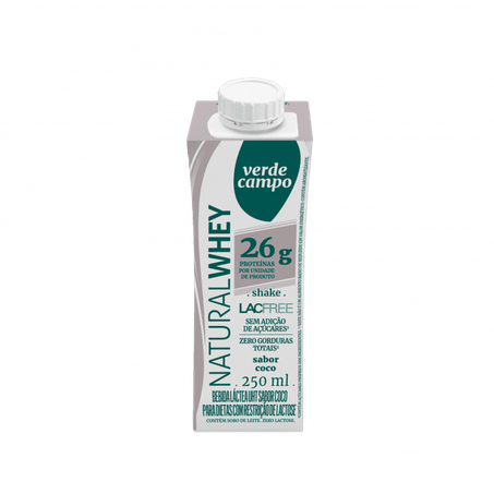 Bebida Lactea Verde Campo Whey 14g S Lactose Coco 250ml