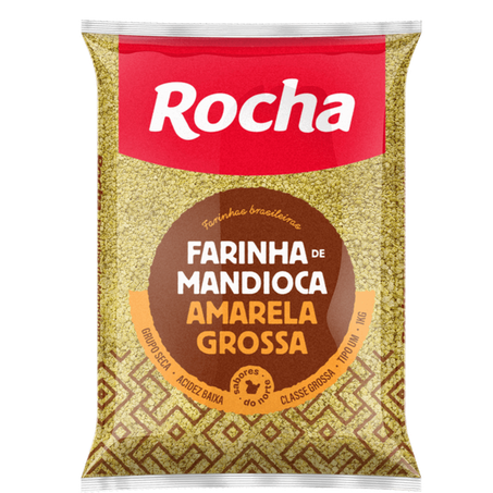 Farinha mandioca rocha grossa amarela 1k