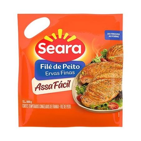 Filé de peito de frango seara ervas finas assa fácil 800g