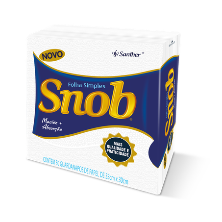 Guardanapo Papel Snob 33x30 50un 