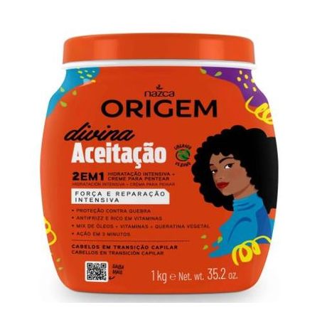 CREME TRATAMENTO ORIGEM 5 EM 1 DIVINA ACEITAÇÃO 1KG