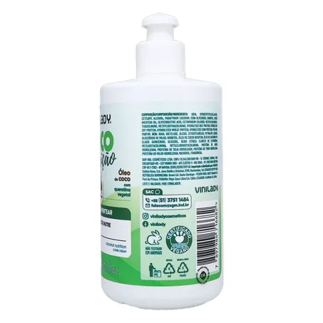 Creme de Pentear Vinilady Coco Nutrição Frasco 300ml 360-8