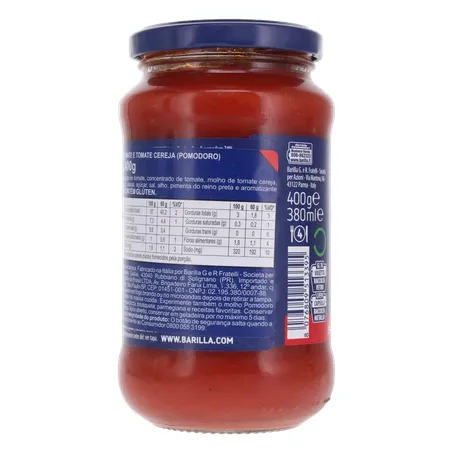MOLHO TOMATE BARILLA POMODORO E DATTERINI 400G 360-23