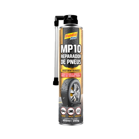 Reparador de Pneu Mundial 400ml - Para Automóvel - Ref. AE0600026