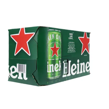 Cerveja Lager Heineken Puro Malte Lata 269ml - Pacote com 8un - 2.1lt 360-13