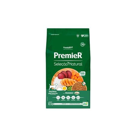  Ração Premier Seleção Natural Raças Pequenas para Cães Adultos 10,1Kg