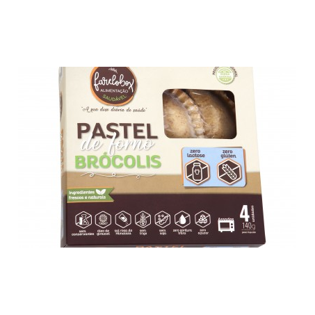 Pastel Brócolis Sem Glúten Sem Lactose Farelobox 360g