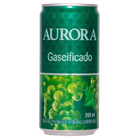 Suco de uva branco integral aurora 269ml gaseificado