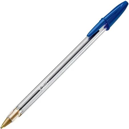 ESCOLAR CANETA BIC CRISTAL AZUL UN