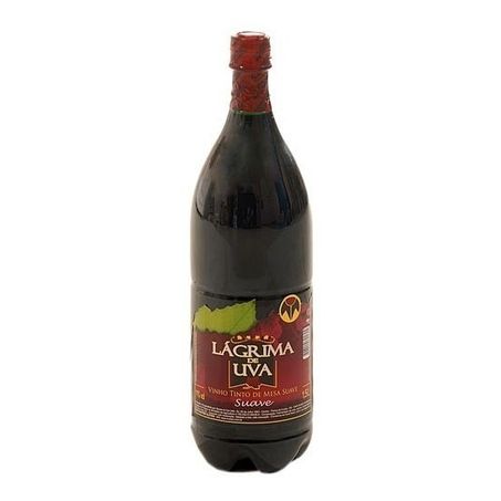 Vinho lágrima de uva tinto suave 1.5l
